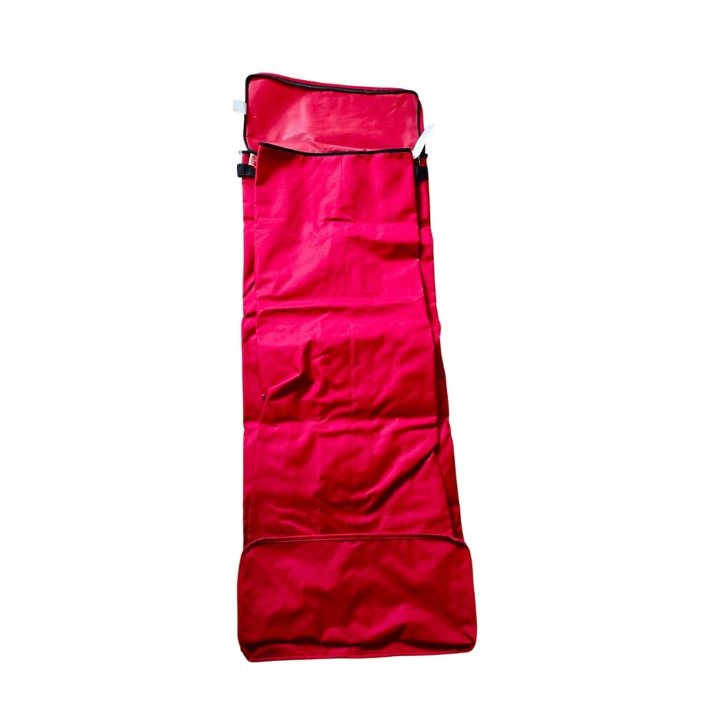 NWOT Santa's Bags Wrapping Paper Storage Bag Red Zippered Top 16" x 38" x 7.5"